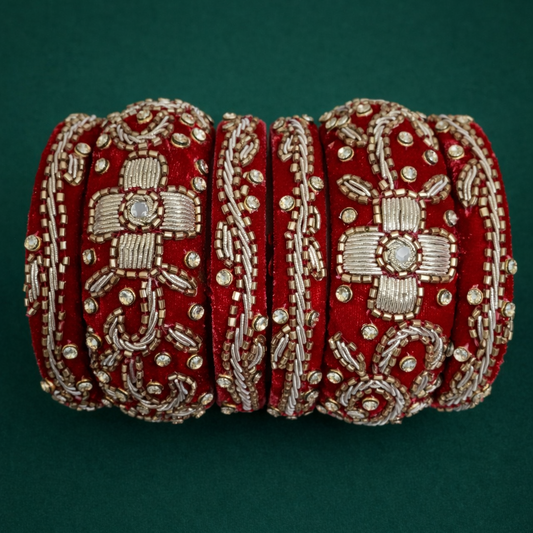 Red Zardozi Joday
