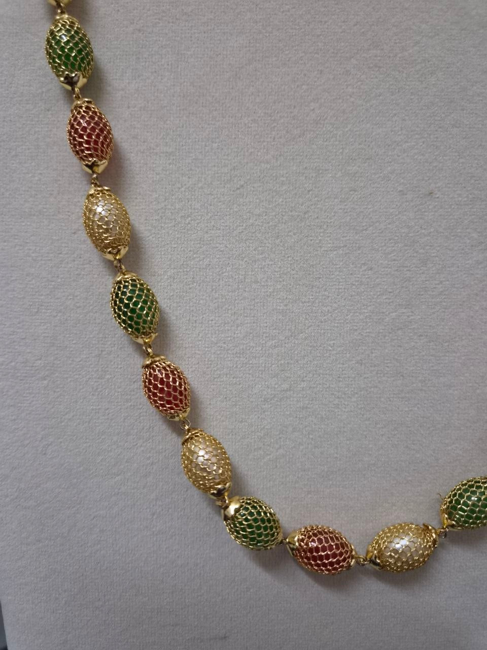 Meena Multicolour Long Necklace