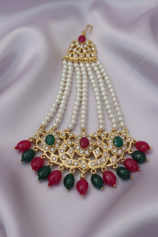 Lina Red And Green Sath Lada