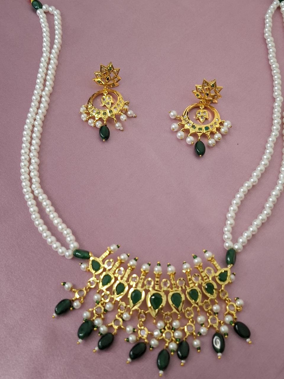 Green Teermani Necklace Set