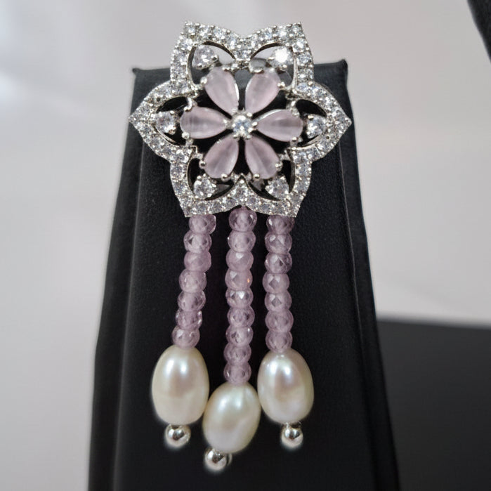White Pearl Necklace Set