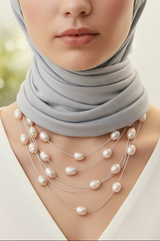 Pink Minimalist Long Necklace