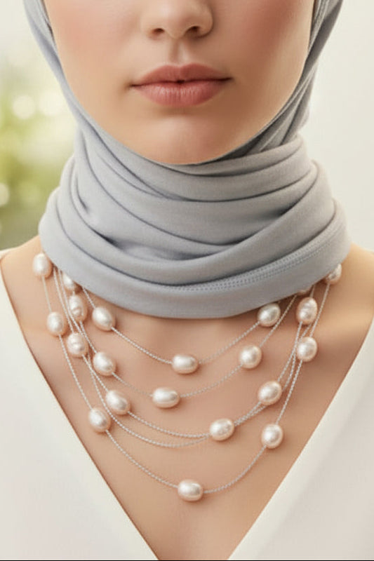 Pink Minimalist Long Necklace