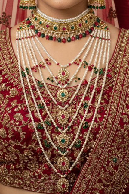 Lina Red And Green Sath Lada