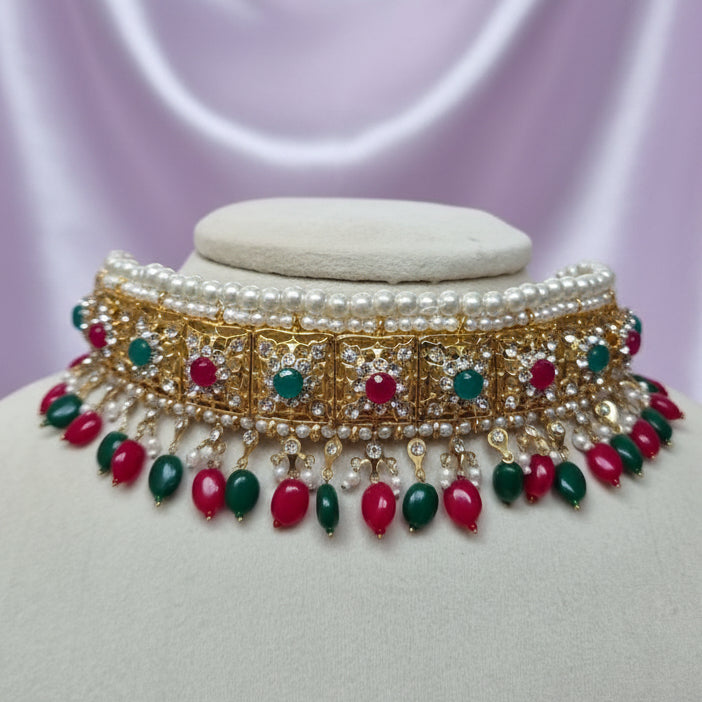 Lina Red And Green Sath Lada